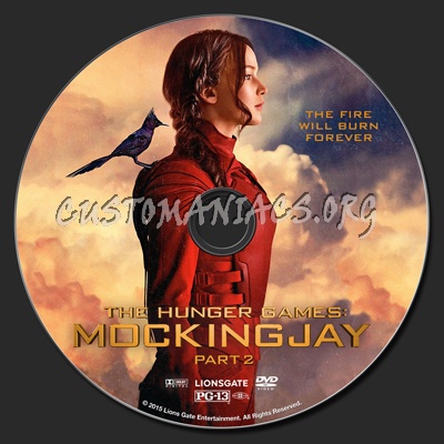 The Hunger Games: Mockingjay Part 2 dvd label