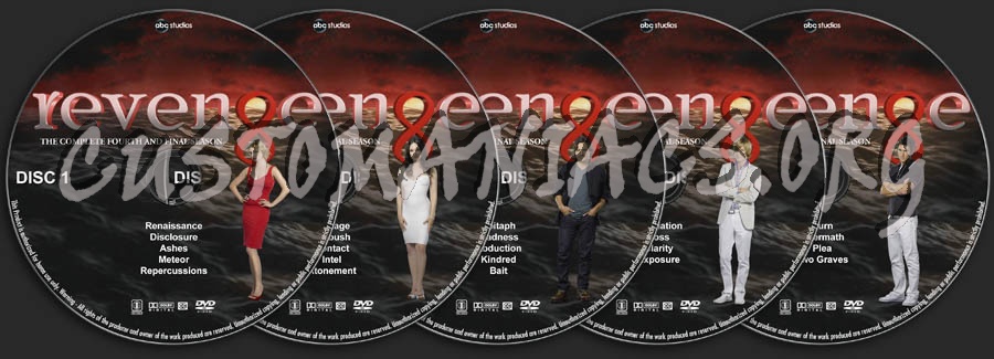 Revenge - Season 4 dvd label