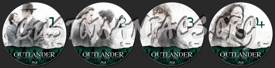 Outlander Season One blu-ray label