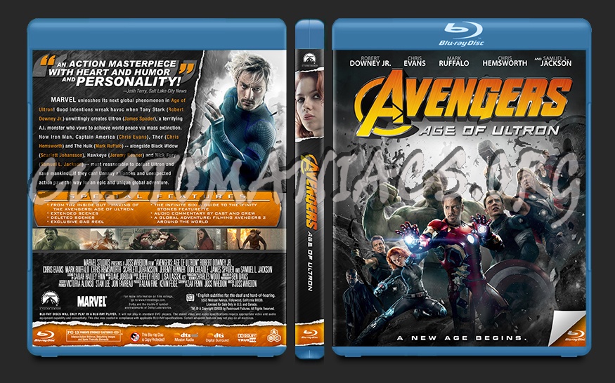 Avengers: Age of Ultron blu-ray cover