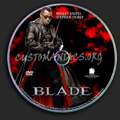 Blade dvd label