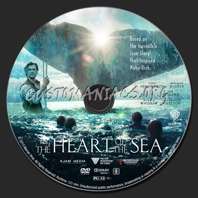 In the Heart of the Sea dvd label