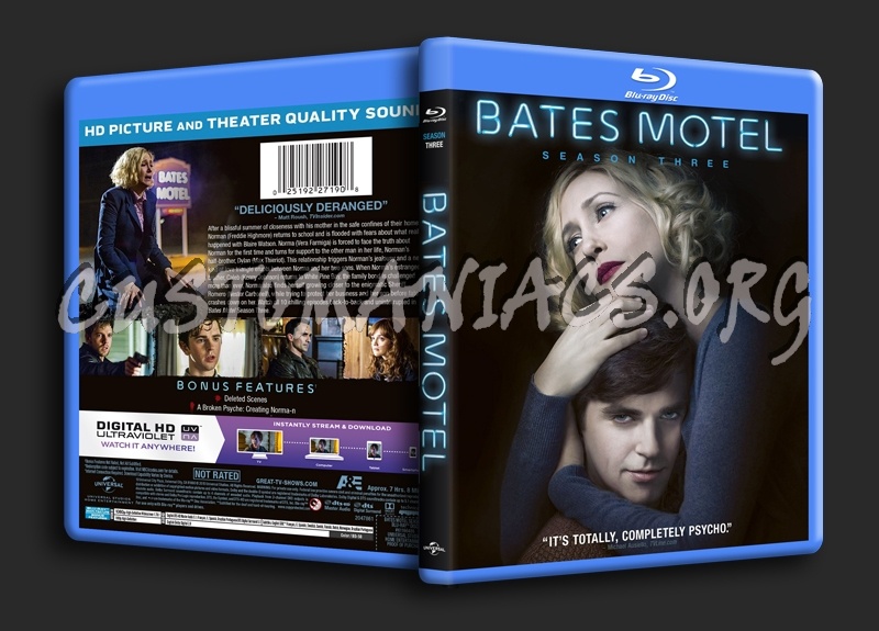 Bates Motel Season 3 blu-ray cover