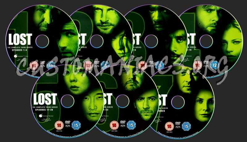 Lost Season 3 dvd label