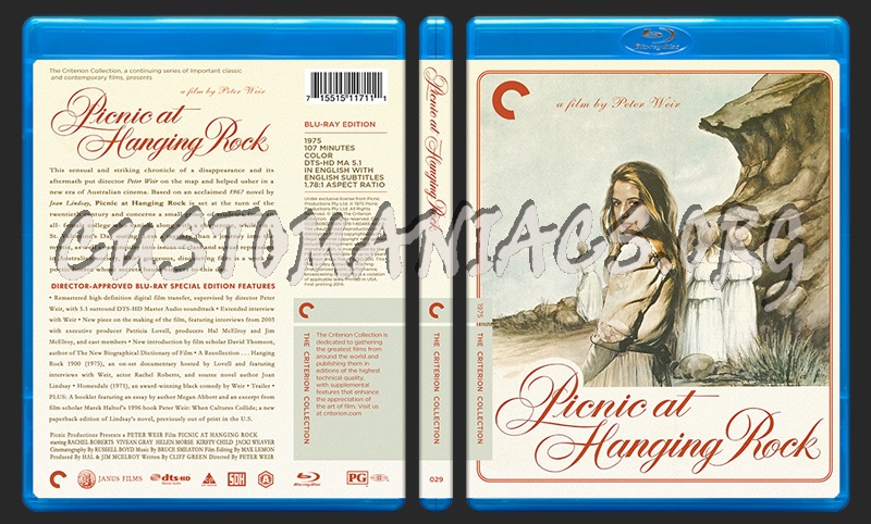 029 - Picnic At Hanging Rock blu-ray cover