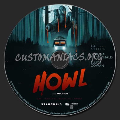 Howl dvd label