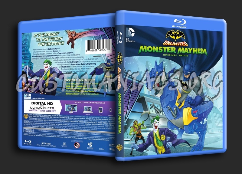 Batman Unlimited Monster Mayhem blu-ray cover