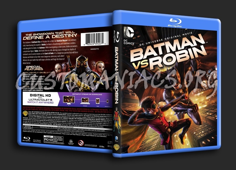 Batman vs Robin blu-ray cover