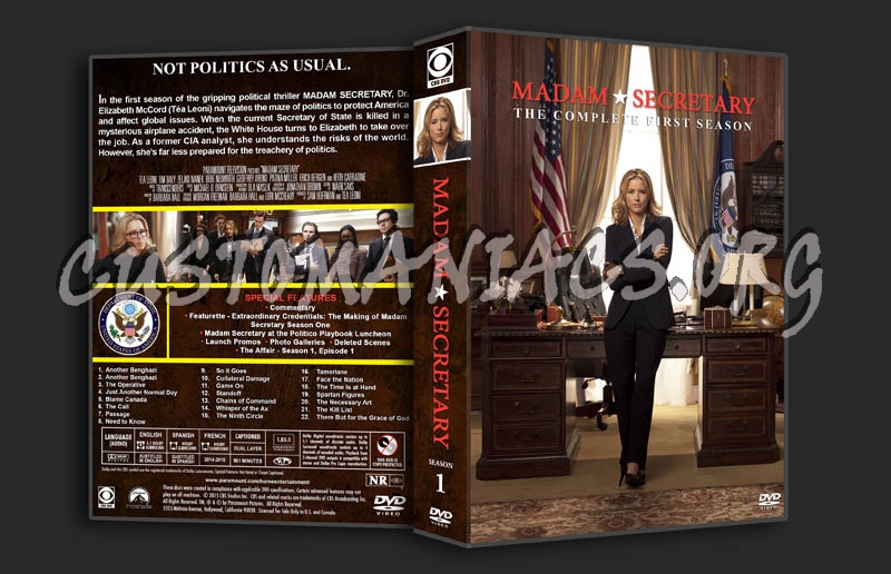 Madam Secretary - Season 1 dvd cover