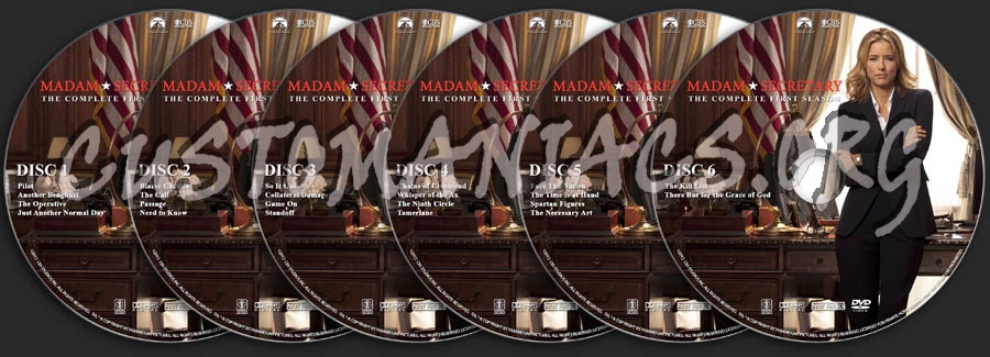 Madam Secretary - Season 1 dvd label