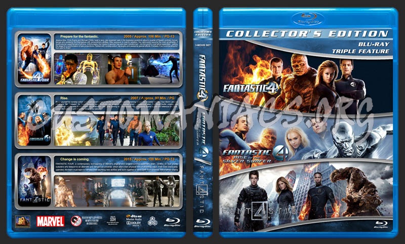 Fantastic 4 Triple Feature blu-ray cover