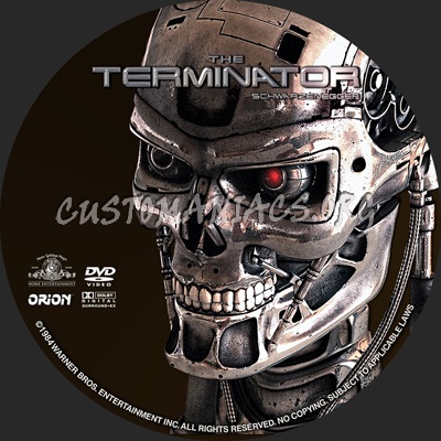 Terminator dvd label