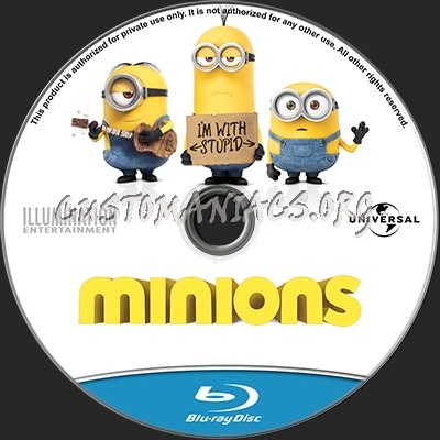 Minions blu-ray label