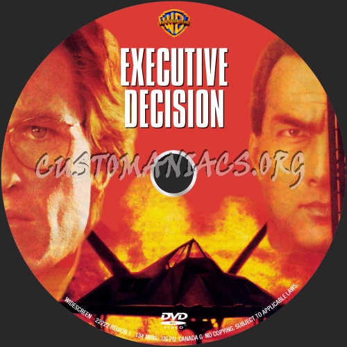 Executive Decision dvd label