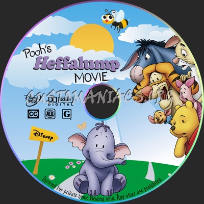 Pooh's Heffalump Movie dvd label