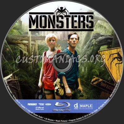 Monsters blu-ray label