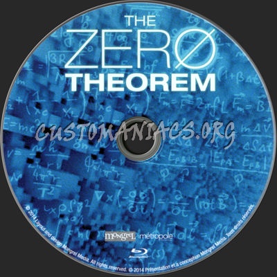 The Zero Theorem blu-ray label