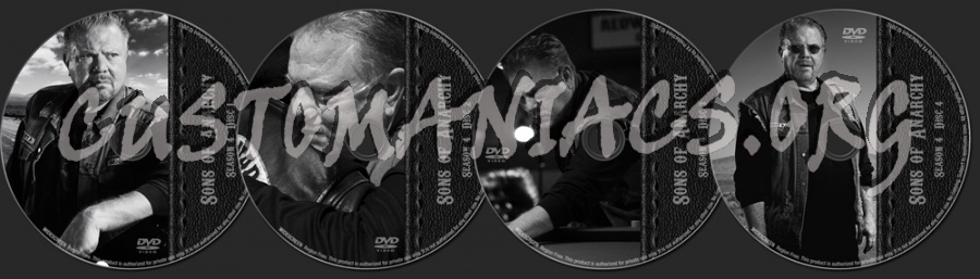 sons of anarchy season 4 dvd label