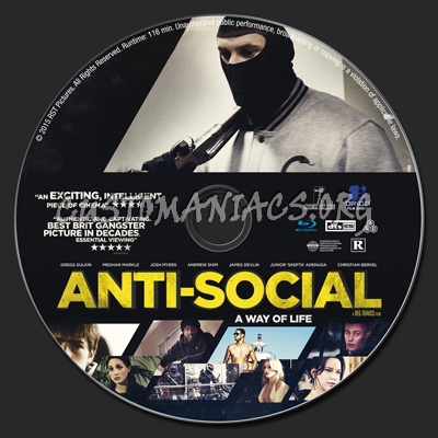 Anti-Social blu-ray label