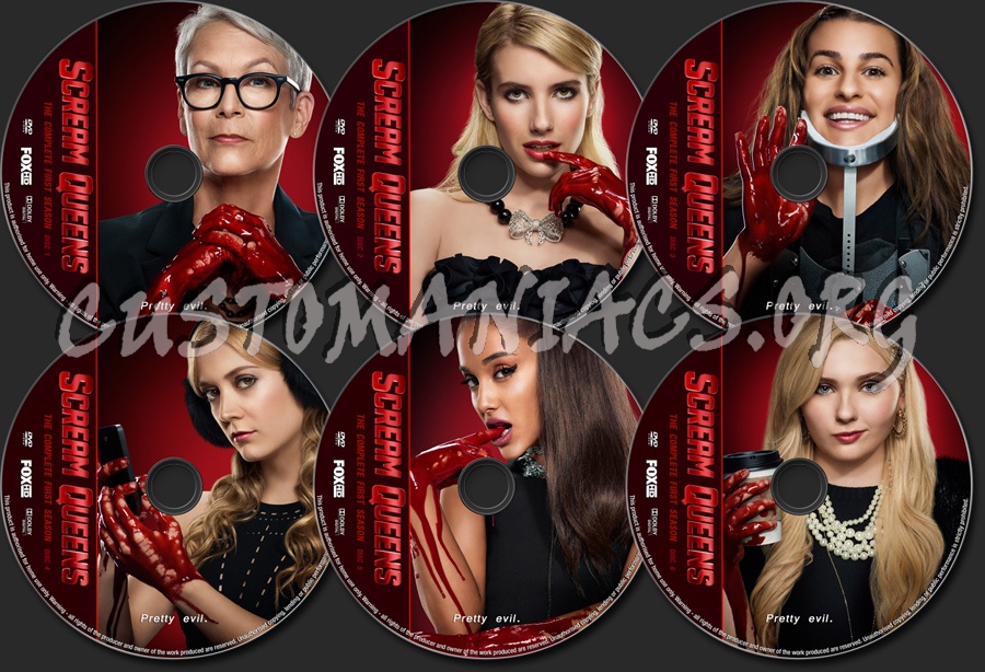 Scream Queens Season One dvd label