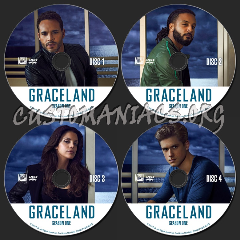 Graceland Season 1 dvd label