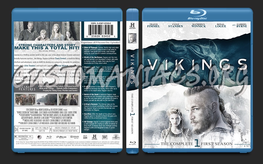 Vikings Season One blu-ray cover