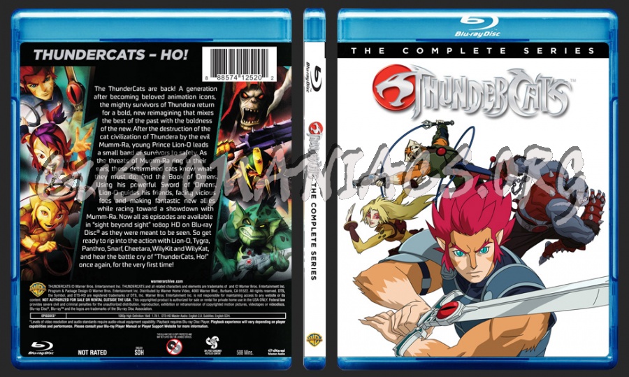 Thundercats: The Complete Series - 2 DISC SET (2014, Blu-ray) blu-ray cover