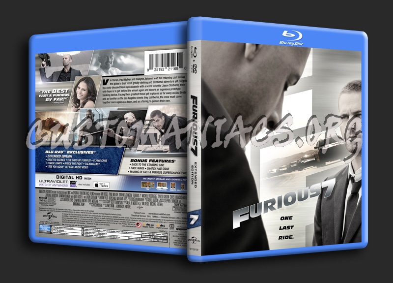 Fast & Furious Collection: Furious 7 blu-ray cover