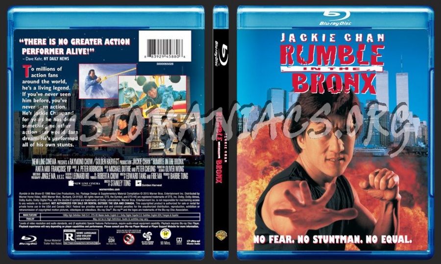 Jackie Chan: Rumble in the Bronx ( Hung fan kui ) 1995 blu-ray cover