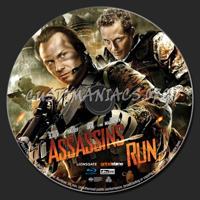 Assassins Run blu-ray label