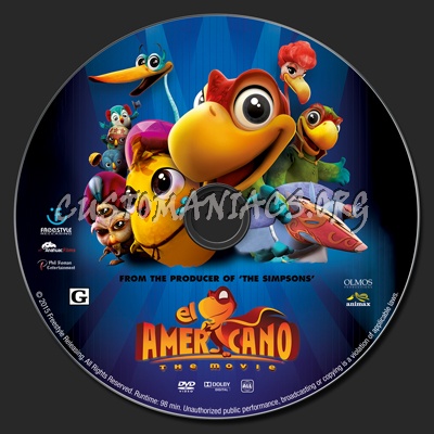 El Americano: The Movie dvd label