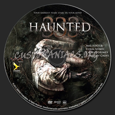Haunted 333 dvd label