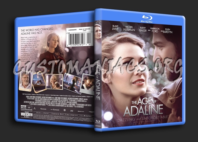 The Age of Adaline blu-ray cover