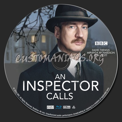 An Inspector Calls (2015) blu-ray label