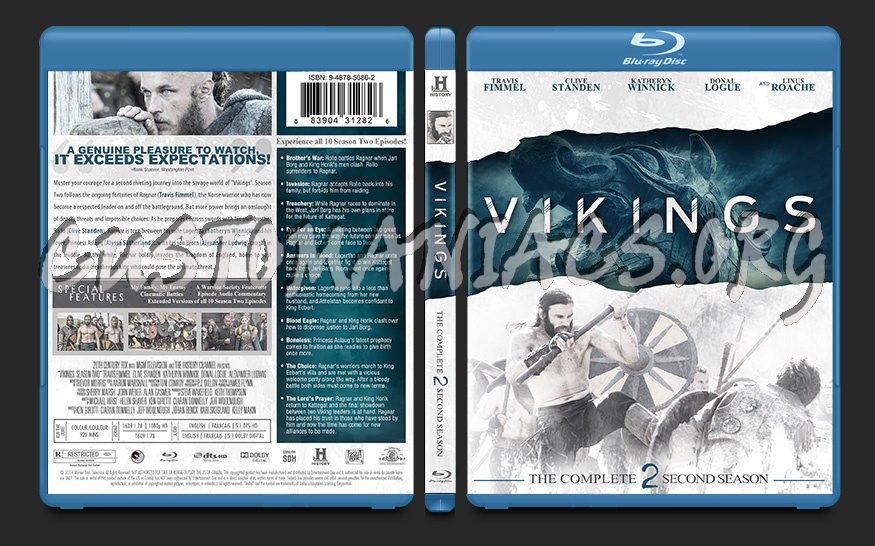 Vikings Season Two blu-ray cover