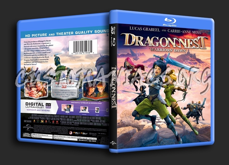 Dragon Nest Warriors Dawn (2D&3D) blu-ray cover