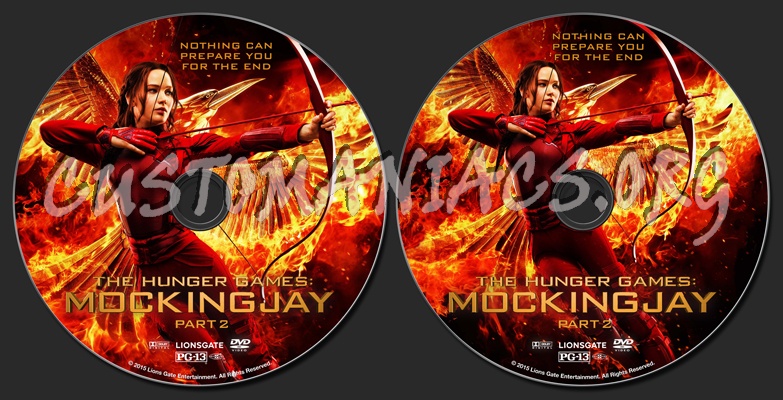 The Hunger Games: Mockingjay Part 2 dvd label
