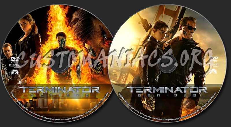 Terminator Genisys dvd label