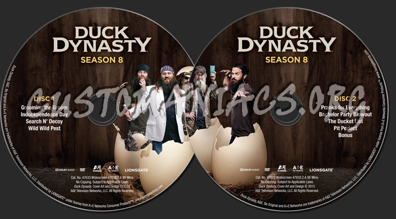 Duck Dynasty Season 8 dvd label