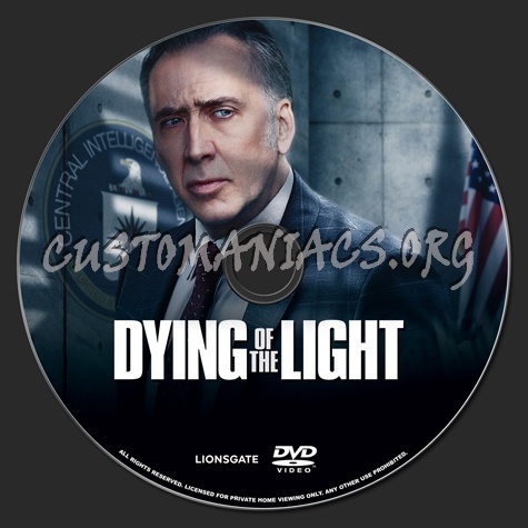 Dying of the Light dvd label