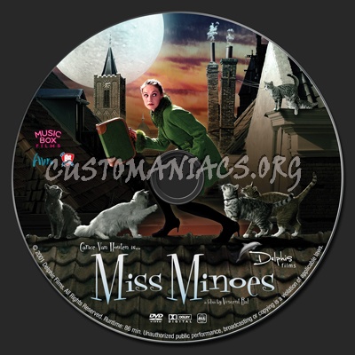 Miss Minoes dvd label