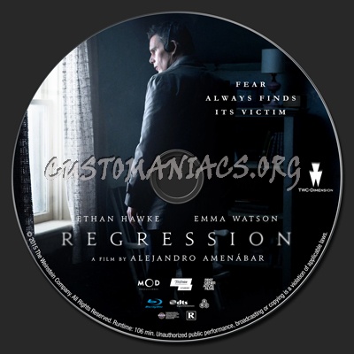 Regression blu-ray label