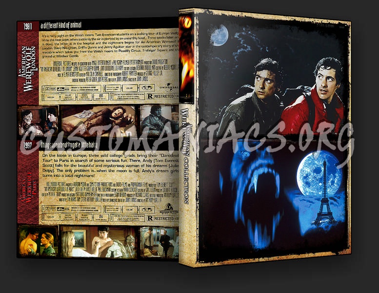 The Legends of Horror - The American Werewolf Collection dvd cover