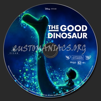 The Good Dinosaur dvd label