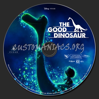 The Good Dinosaur blu-ray label