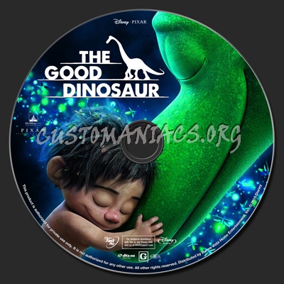 The Good Dinosaur blu-ray label