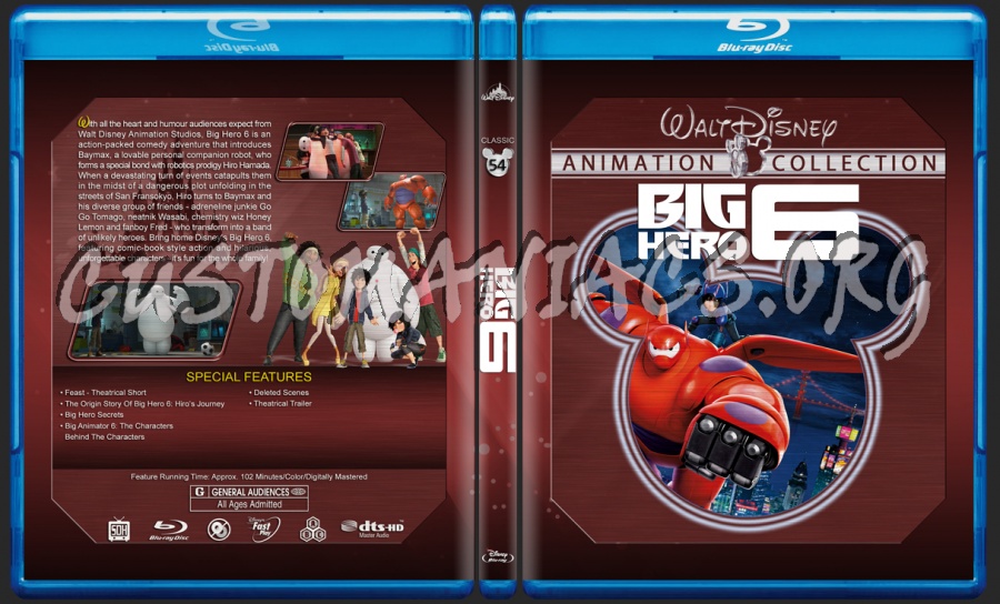 Big Hero 6 blu-ray cover