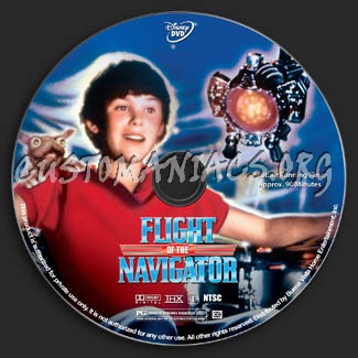 Flight of the Navigator dvd label