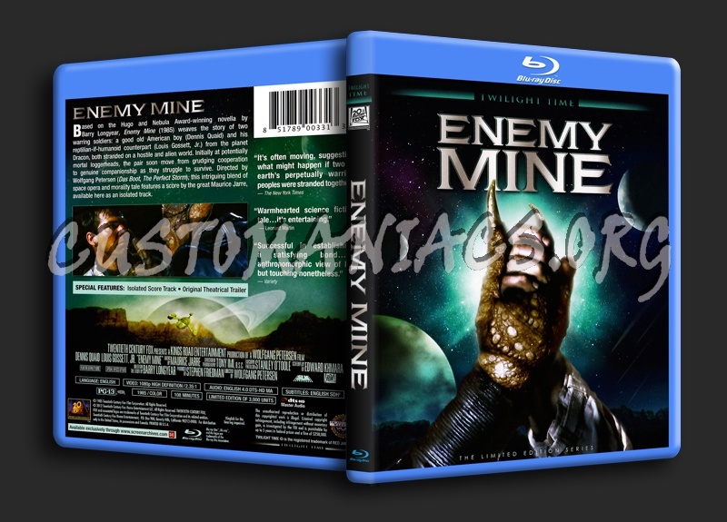 Enemy Mine blu-ray cover