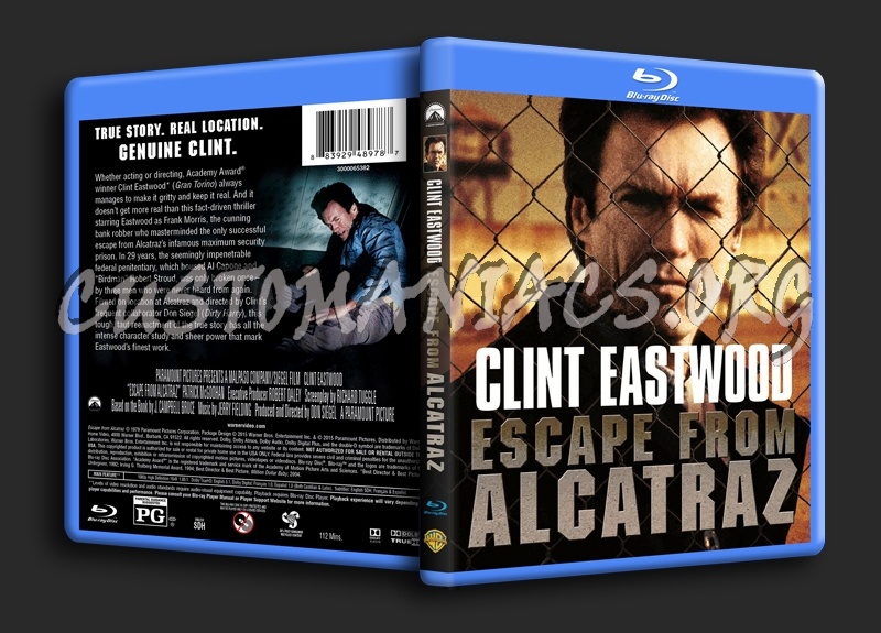 Escape From Alcatraz blu-ray cover